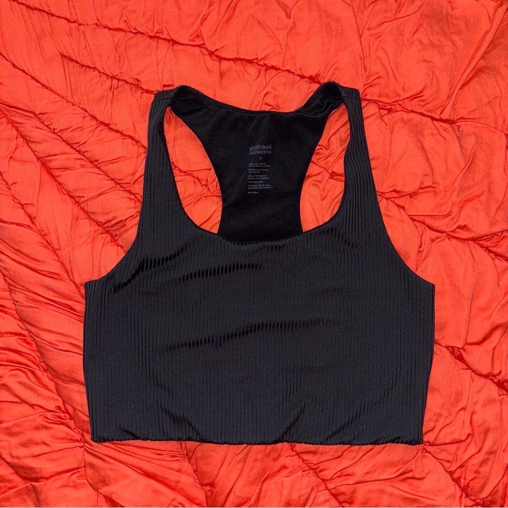 Girlfriend Collective Black Rib Paloma Bra